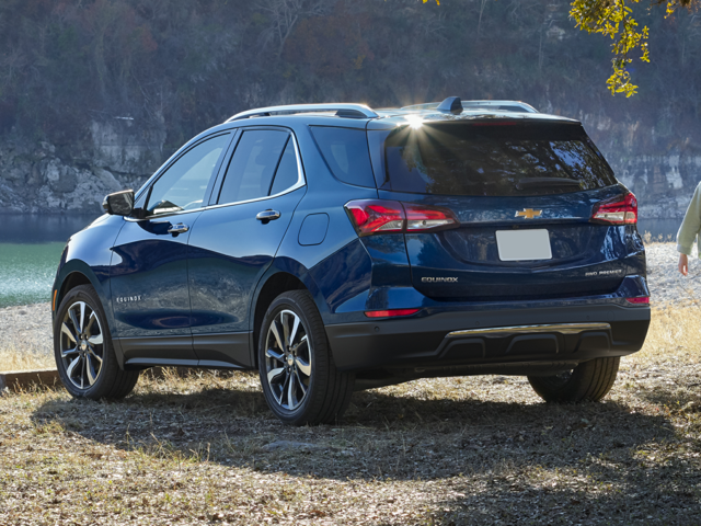 A blue Chevrolet Equinox parked outdoors