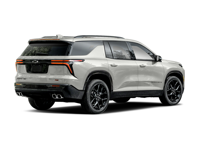 A white Chevrolet Traverse